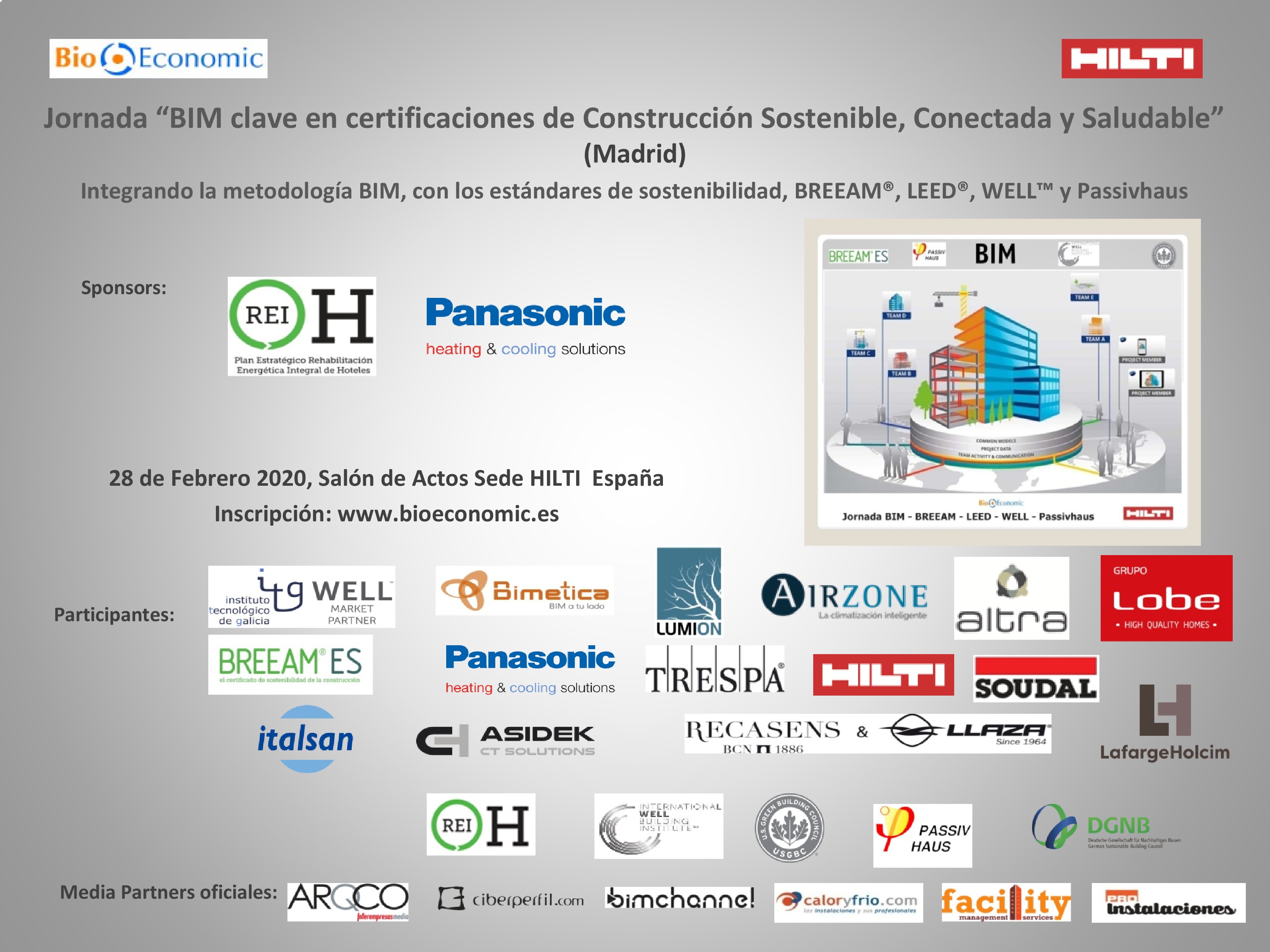 Jornada BIM clave en certificaciones de Construcción Sostenible, Conectada y Saludable